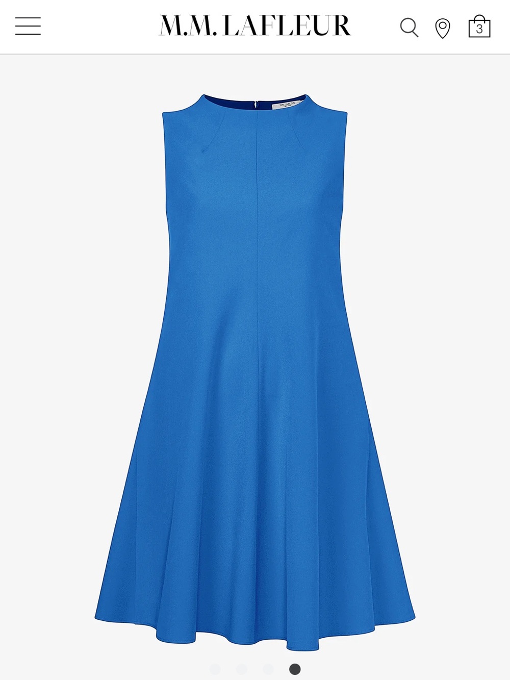 MM Lafleur Malala Dress Cobalt Santorini Sleeveless A-Line Dress size 16